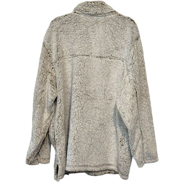 Sherpa Crater Lake Pullover Jacket 2XL Gray Quarter-Zip Unisex Casual - Picture 2 of 10